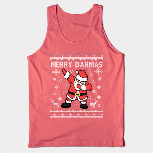 Merry Dabmas Santa Claus Christmas Dab Tank Top by Nova5